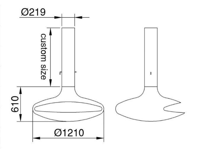 White Suspended Modern Bioethanol Stove and Fireplace