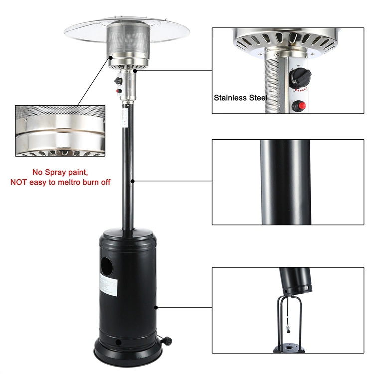 Standing Outdoor Patio Gas Heater Customizable Freestanding Umbrella Patio Gas Heater