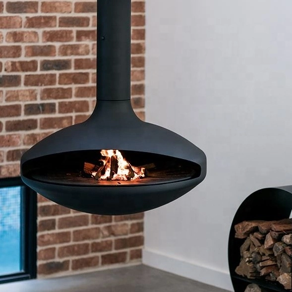 Roof Mounted Smokeless Heater Hanging Bioethanol Suspended Fireplace